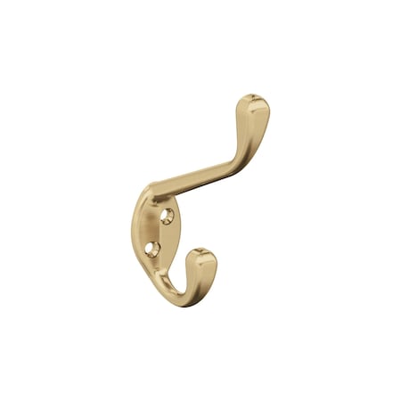 Amerock Noble Traditional Double Prong Champagne Bronze Wall Hook H55451CZ